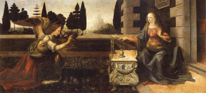 LEONARDO da Vinci Annunciation oil painting image
